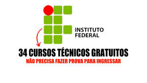 TÉCNICOS - CURSOS - CURSOS GRATUITOS - ADMINISTRAÇÃO - LOGÍSTICA - QUÍMICA