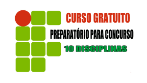 curso - concurso - preparatório - instituto federal - vagas