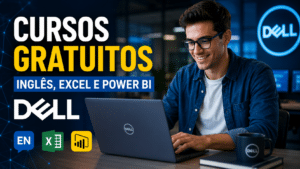 Gigante da tecnologia Dell revoluciona a educação com cursos gratuitos e online com certificado de Inglês, Excel, Power BI e muito mais!