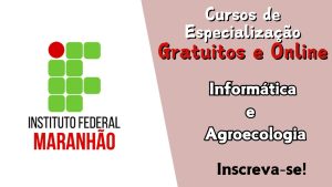 instituto federal - cursos gratuitos - online - informática - especialização