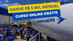 Embraer - curso online gratuito - tecnologia - especialização - pós-graduação
