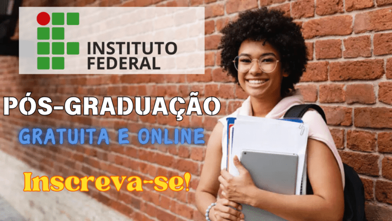 curso gratuito - pós-graduação - online - instituto federal - ead