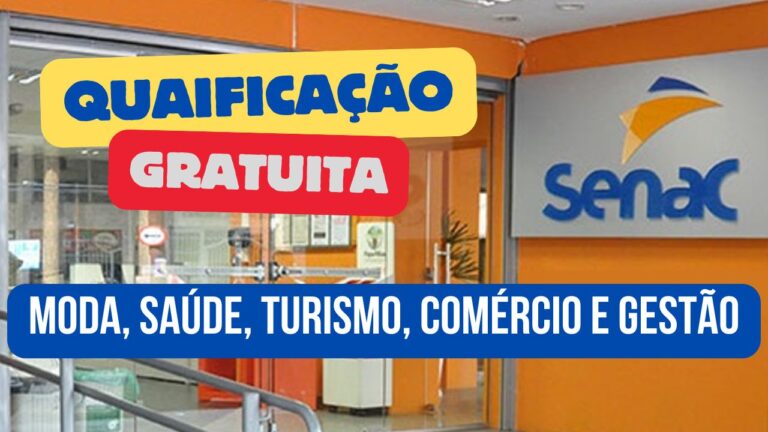 cursos gratuitos - senac - gratuitos - qualificação - cursos