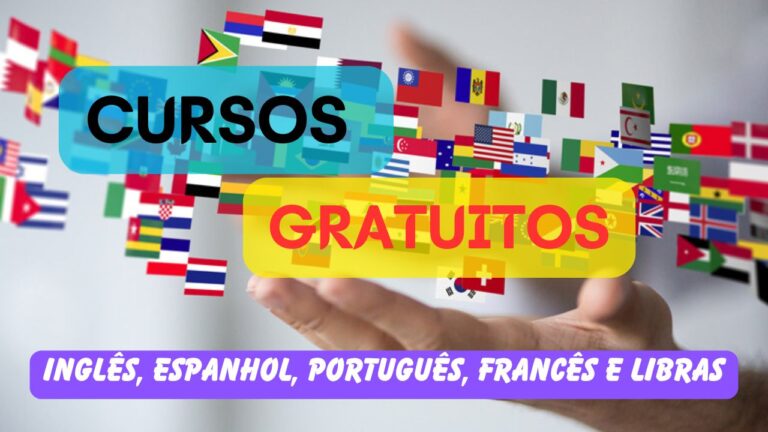 cursos gratuitos - idiomas - inglês - espanhol - cursos