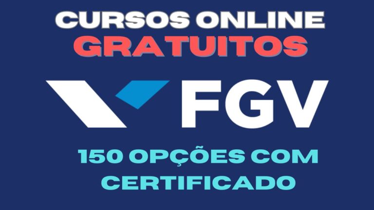 cursos gratuitos - FGV - online - ead - cursos