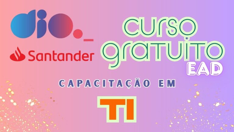 curso gratuito - online - ead - ti - santander