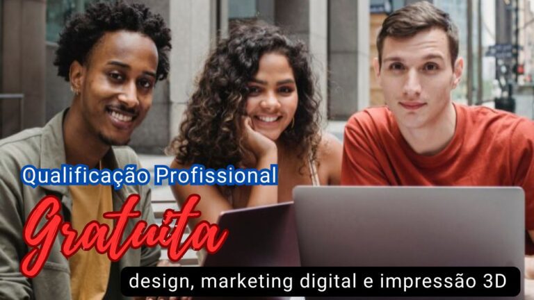 cursos gratuitos - qualificação profissional - cursos - marketing - design