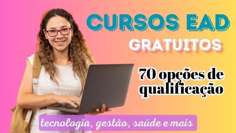 cursos gratuitos - qualificação profissional - online - ead - cursos