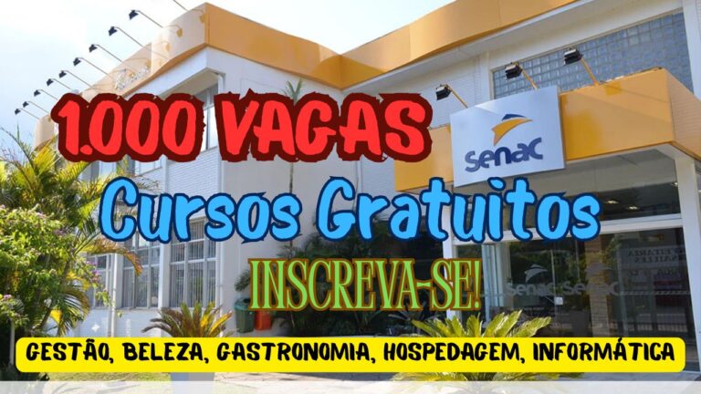 Gratuitos - cursos - senac - qualificação profissional - cursos gratuitos