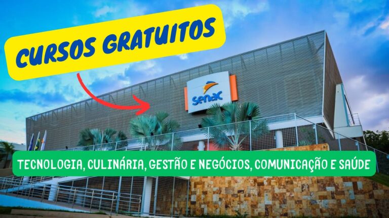 Gratuitos - cursos - senac - qualificação - cursos gratuitos