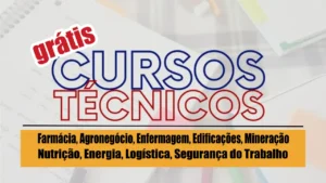 Mais de 8 mil vagas em cursos técnicos gratuitos com certificado em Farmácia, Agronegócio, Enfermagem, Edificações, Mineração, Nutrição, Energia, Logística, Segurança do Trabalho e mais