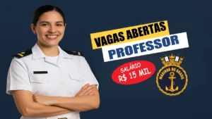 Marinha convoca professores de até 62 anos: novo edital de contratação oferece vagas para professores com salários de R$ 15 mil reais