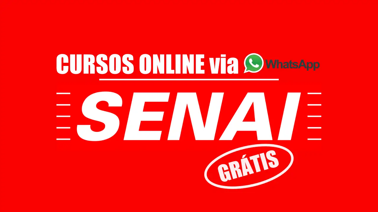 senai - cursos gratuitos senai - cursos online senai - whatsapp - vagas abertas - loística - edificações - construção civil
