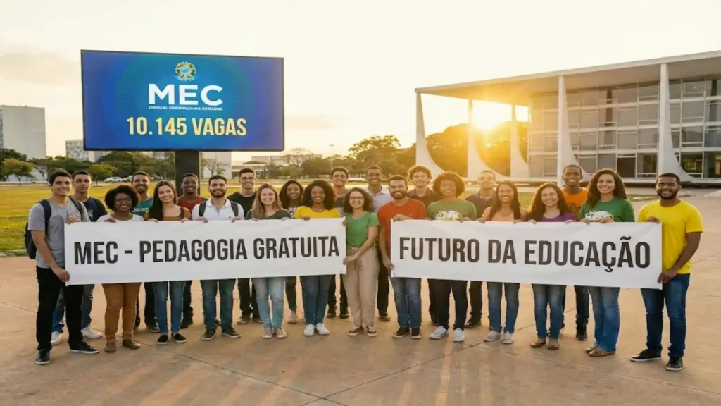MEC anuncia 10.145 vagas em cursos gratuitos para graduação em Pedagogia para quem sonha ser professor e revolucioar o futuro da educação no Brasil