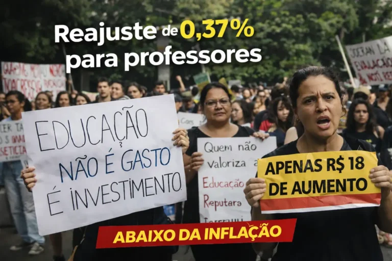 salário dos professores - MEC deve oficializar reajuste salarial de 0,37% para professores da educação básica até 31 de janeiro: equivale a R$ 18,10, novo salário dos professores fica abaixo da inflação, com impacto direto no poder de compra e vira pauta quente