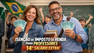 professores - imposto de renda - isenção de imposto de renda - salário
