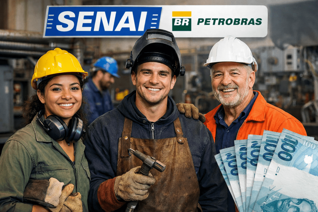 Cursos gratuitos voltados à indústria e ao setor de energia podem pagar bolsa mensal durante a formação. Entenda quem pode concorrer, quais áreas entram nos editais, como funciona o certificado e onde fazer a inscrição oficial.