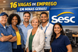 vagas de emprego no Sesc em Minas Gerais