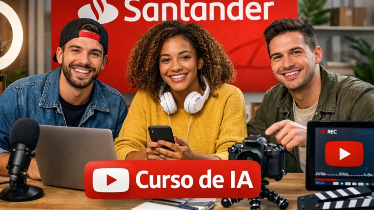 Curso grátis de IA do Santander