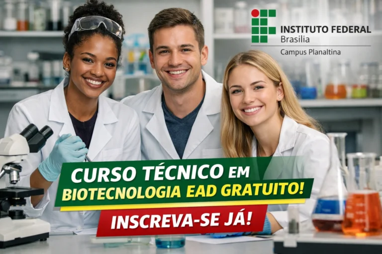 curso técnico em biotecnologia EAD gratuito