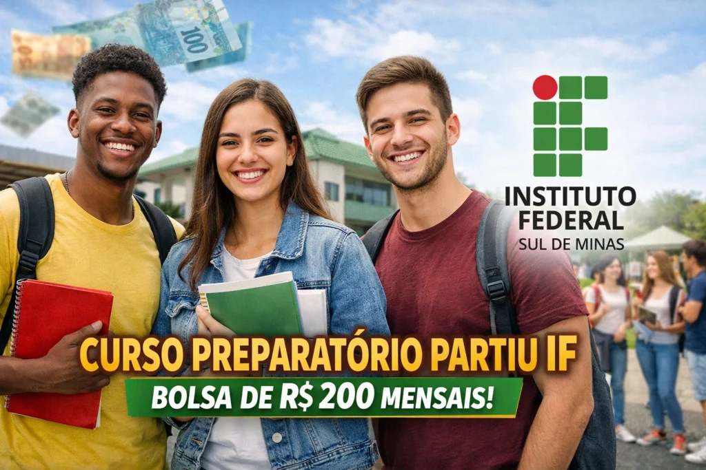 vagas para curso preparatório Partiu IF