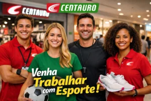 Centauro está convocando interessados em vagas de emprego em shoppings e lojas e busca atrair quem quer trabalhar com esporte