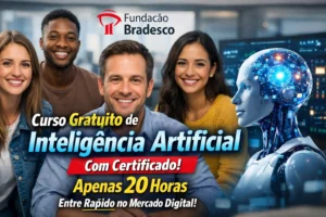 Curso gratuito de Inteligência Artificial da Fundação Bradesco com certificado ensina do básico