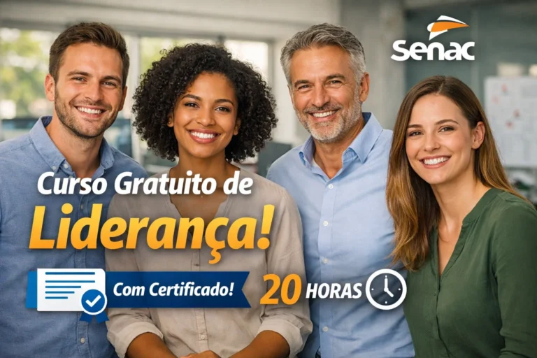 Curso gratuito de liderança do Senac