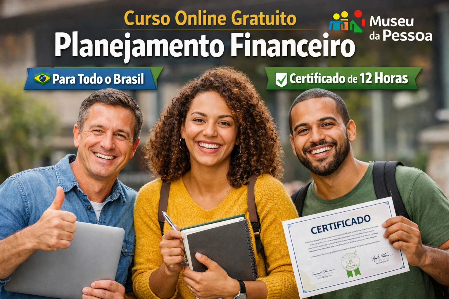 Curso gratuito online do Museu sobre planejamento financeiro abre inscrições para todo o Brasil e oferece certificado de 12 horas