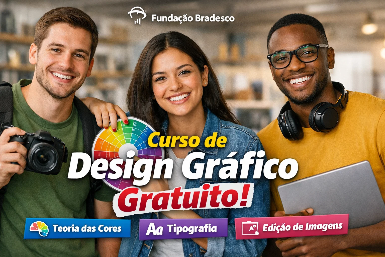 Fundação Bradesco abre curso de design gráfico gratuito