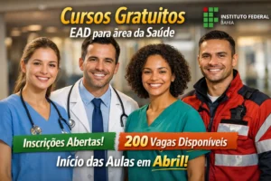 IFBA tem cursos gratuitos EAD para profissionais da saúde