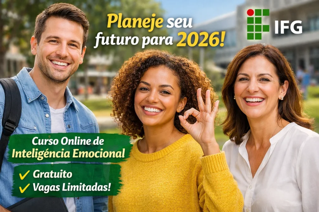 IFG lança curso gratuito e online de Inteligência Emocional com vagas limitadas e seleção sem prova