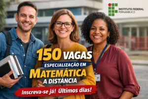 IFPE abre 150 vagas para especialização gratuita em Matemática a distância