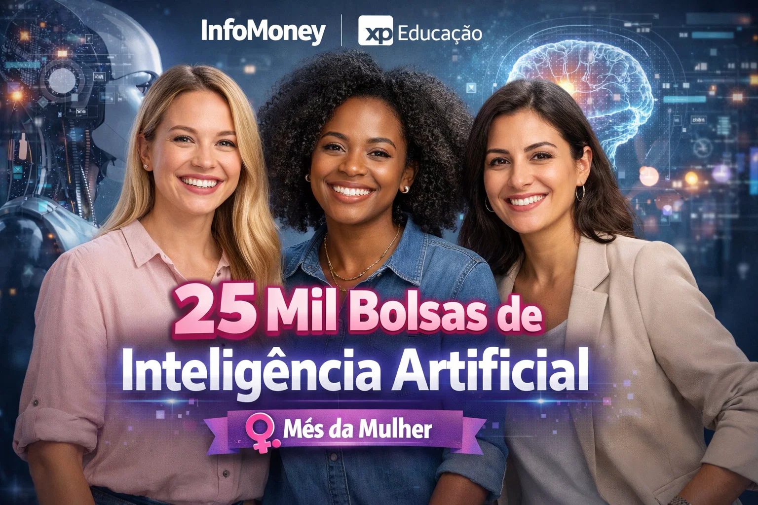 InfoMoney e XP Educação divulgam 25 mil bolsas para curso online de Inteligência Artificial