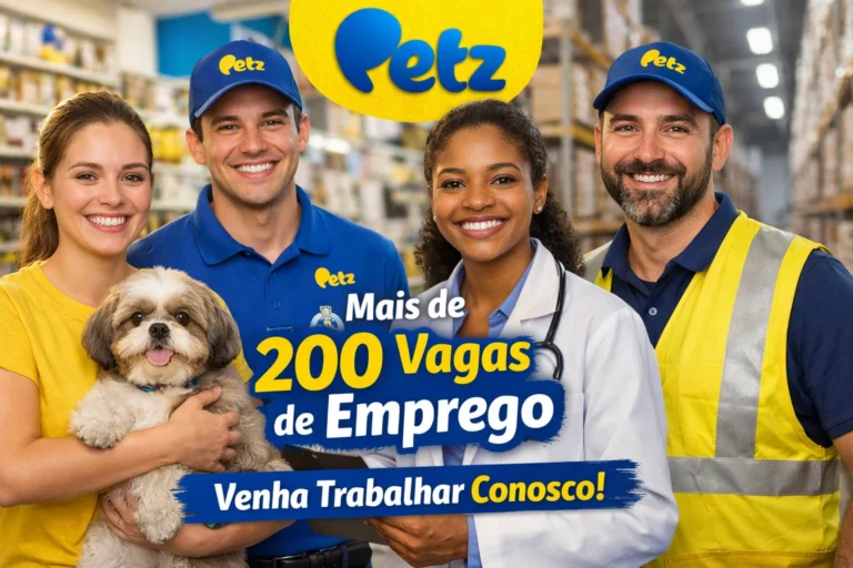 Petz anuncia mais de 200 vagas de emprego em diferentes áreas e cidades do Brasil