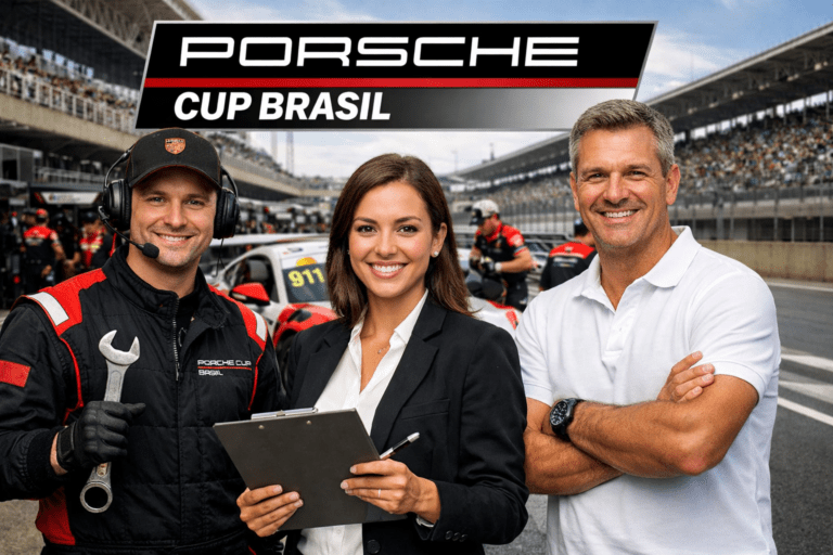Porsche Cup Brasil anuncia vagas de emprego e busca profissionais para diferentes áreas em São Paulo