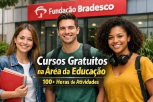 Quem precisa cumprir horas complementares com certificado na graduação pode aproveitar cursos gratuitos da Fundação Bradesco na área de educação e carga horária que ultrapassa 100 horas
