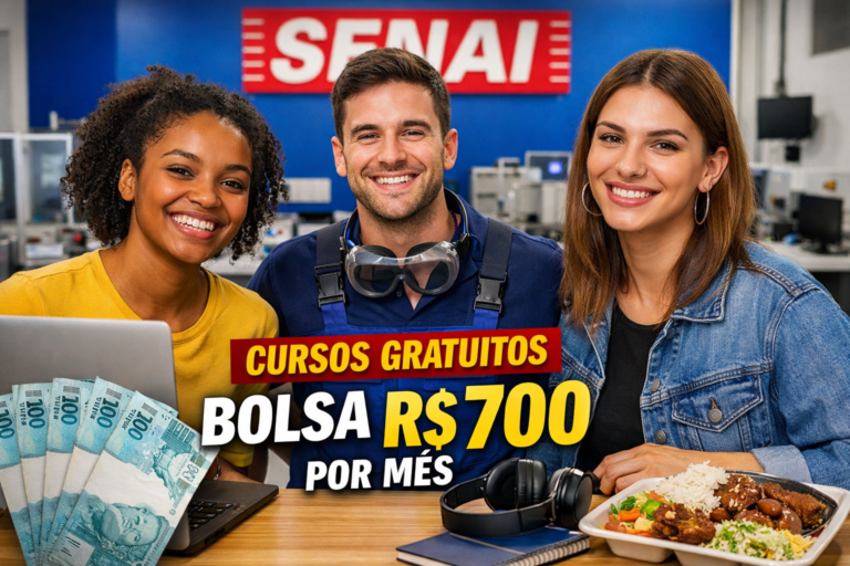Quer estudar tecnologia de graça e ainda receber R$ 700 por mês Senai abre milhares de vagas com oportunidade de emprego após o curso