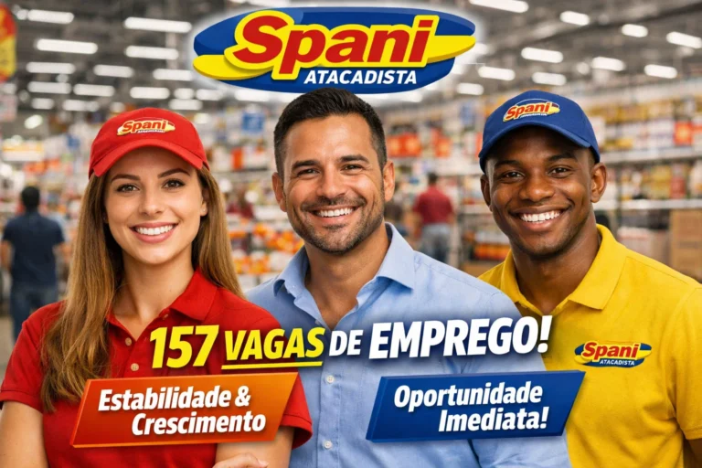 Spani Atacadista anuncia 157 vagas de emprego em diversas cidades
