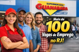 Supermercados Guanabara abre mais de 100 vagas de emprego no Rio de Janeiro com oportunidades para diferentes perfis e contratação efetiva