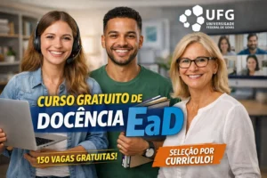 UFG anuncia 150 vagas gratuitas em curso de docência EaD com seleção por currículo