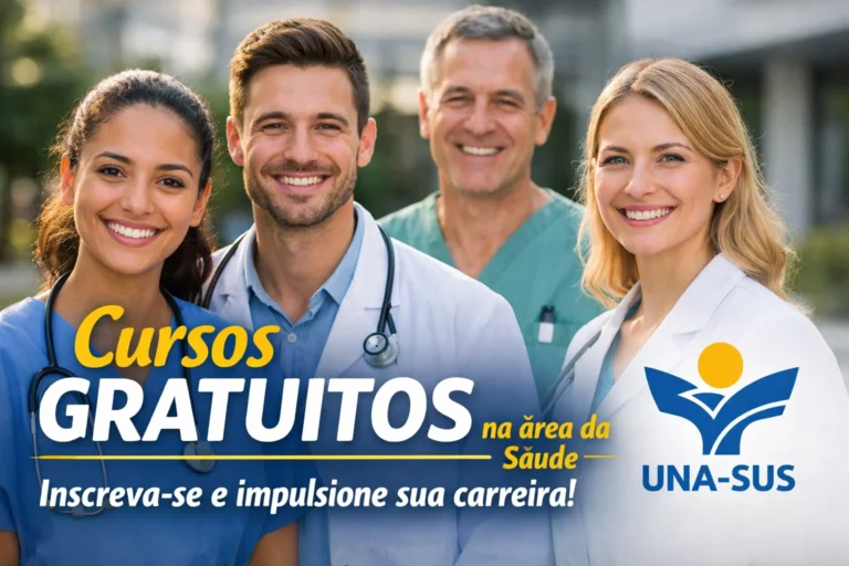 UNA SUS curso gratuitos saúde