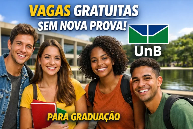 UnB anuncia seleção com vagas gratuitas em vários cursos de graduação