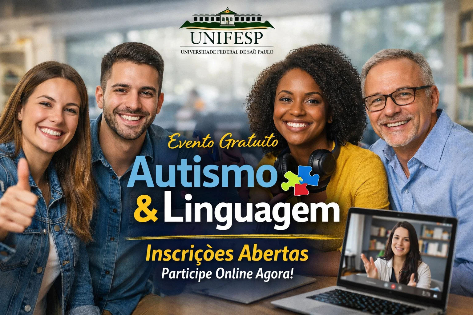 Unifesp abre inscrições para evento gratuito sobre Autismo e Linguagem