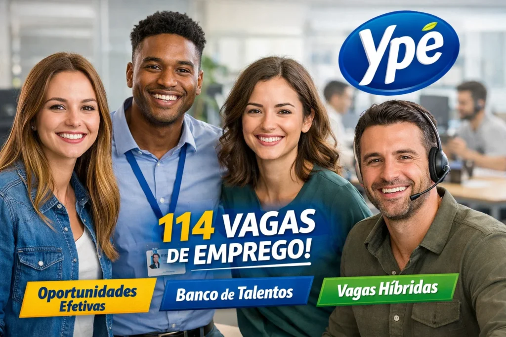 Ypê amplia contratação no Brasil e abre 114 vagas de emprego em várias áreas com oportunidades