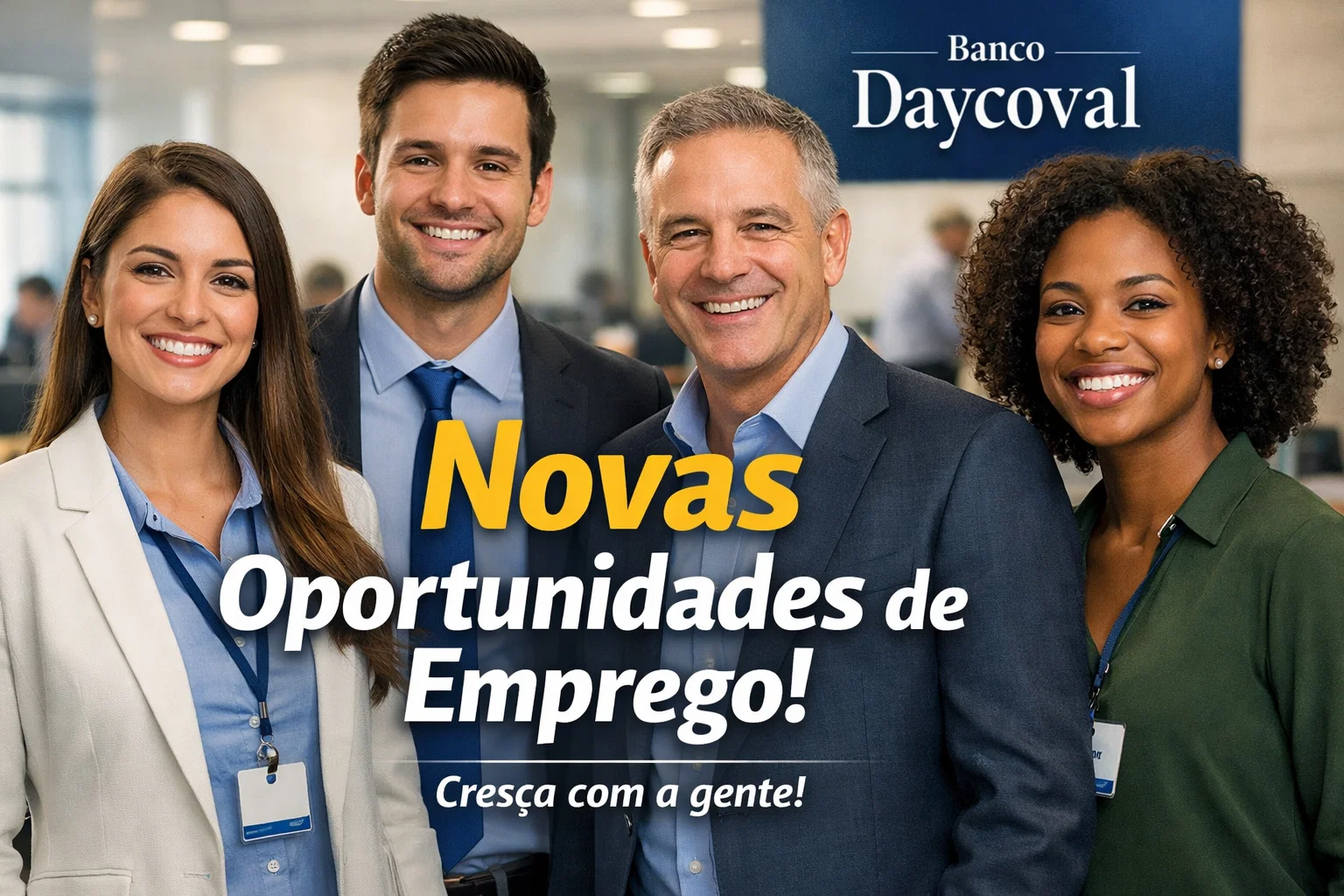 Quer trabalhar em um banco? Daycoval divulga novas vagas de emprego e aposta em cultura interna voltada ao bem-estar e evolução profissional