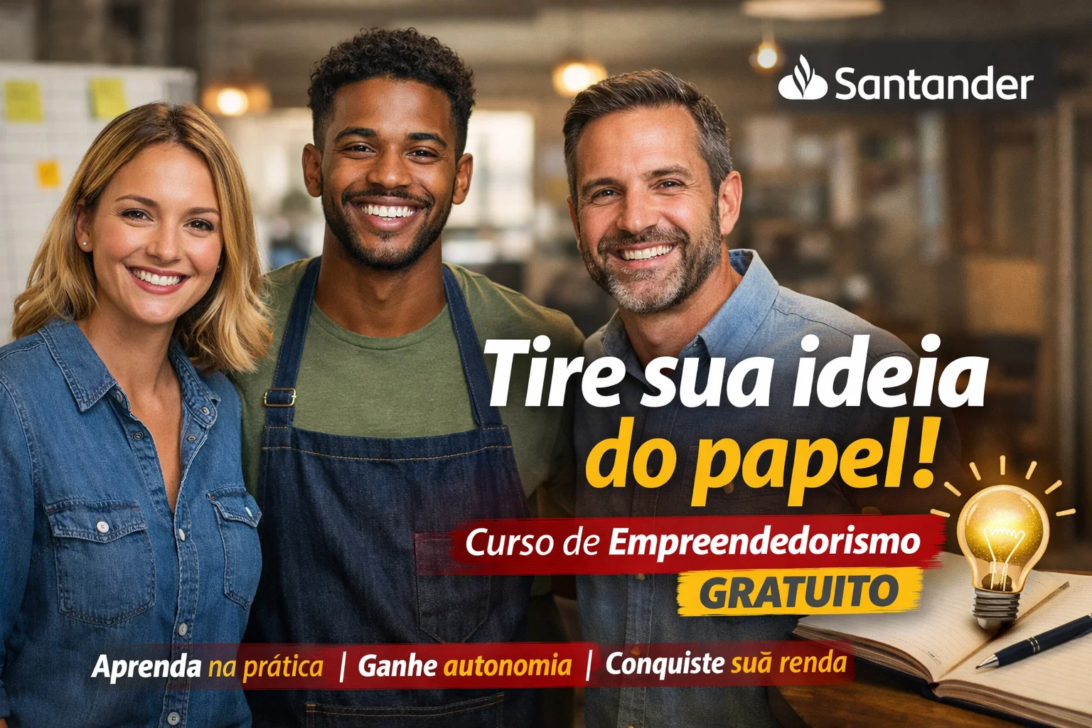 Curso de empreendedorismo gratuito do Santander
