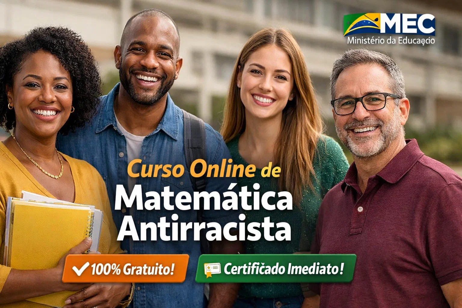 Formação continuada do MEC oferece curso online gratuito de Matemática Antirracista