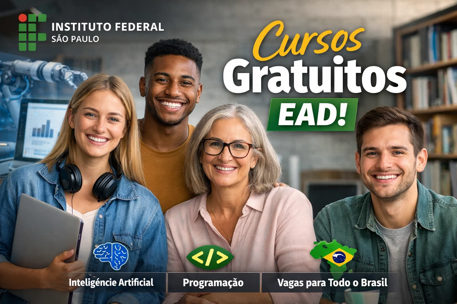 cursos gratuitos EAD com certificado em tecnologia e educação
