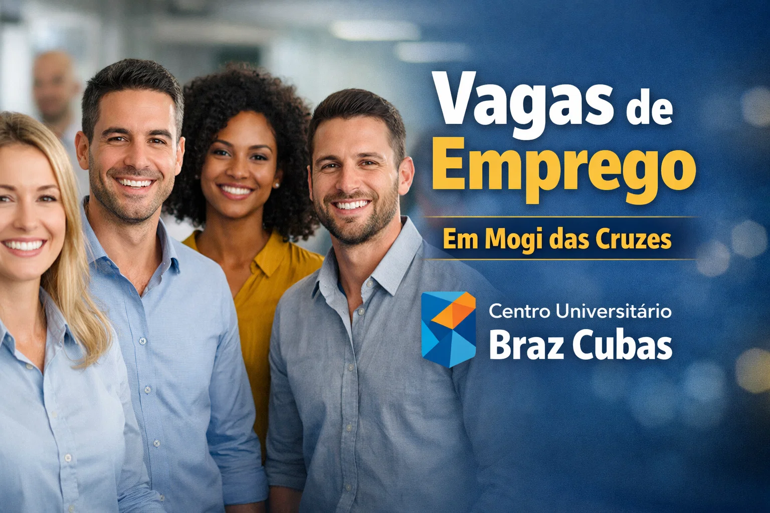 Centro Universitário Braz Cubas anuncia contratações em várias áreas com vagas de emprego efetivas em Mogi das Cruzes